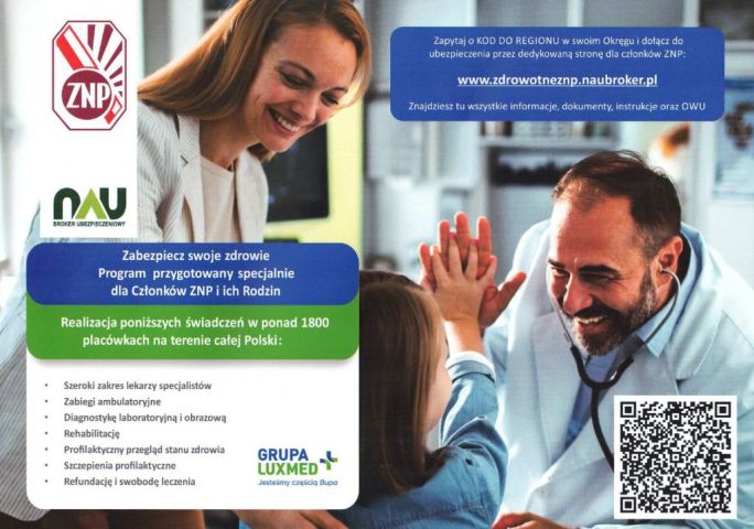 Program przygotowany specjalnie dla Członk&oacute;w ZNP i ich Rodzin